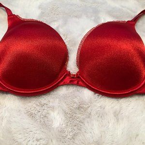 Lily of France Red Bra Sz 34B NWOT